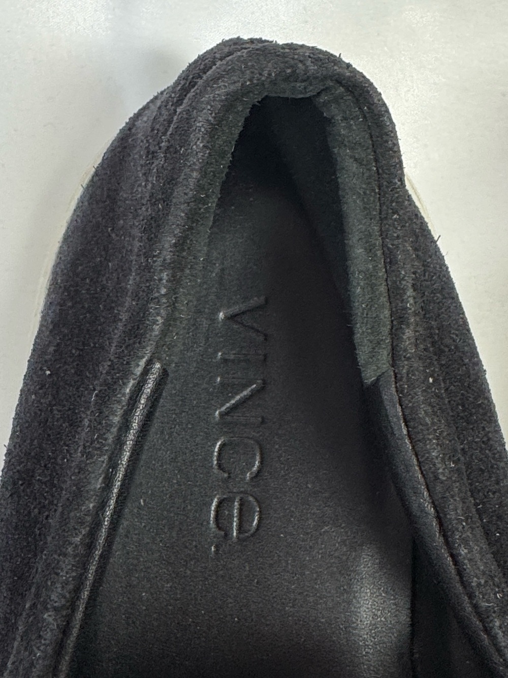 VINCE Black Suede Slip On Sneakers Size 8.5 - Picture 5 of 6